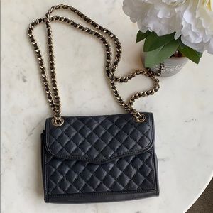 Rebecca Minkoff Black Quilted Chain Shoulder Bag